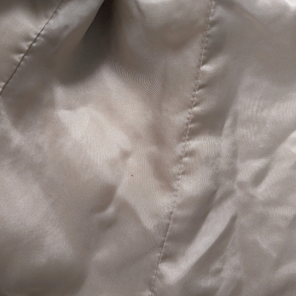 Eileen Fisher Cream Fuzzy Teddy Boucle Wool V-Neck Single Closure Blazer Jacket - Picture 12 of 15